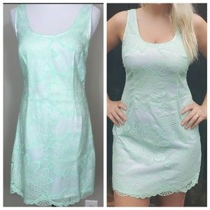 Lonnie mint sparkled dress